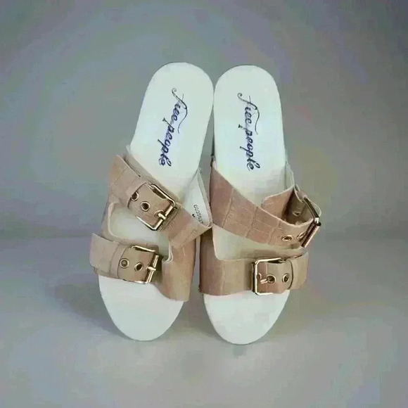 FREE PEOPLE FIONA‎ CREAM B7CKLE SIZE 38 - Picture 1 of 5